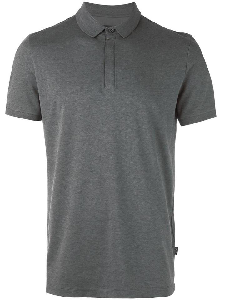 Boss Hugo Boss Concealed Fastening Polo Shirt, Men's, Size: Xl, Grey, Cotton