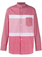 Comme Des Garçons Shirt Check Print Shirt - Red