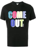 Kenzo Come Out Print T-shirt, Men's, Size: Large, Black, Cotton