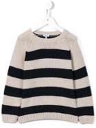 Knot 'raglan' Striped Sweater, Boy's, Size: 10 Yrs, Nude/neutrals