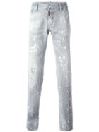 Dsquared2 Slim Large Splatter Jeans - Grey