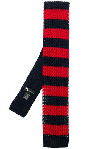 Doppiaa Striped Arcadio Tie - Blue