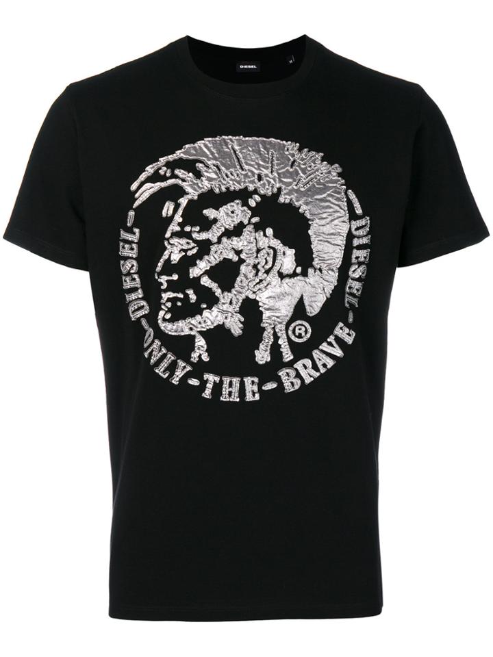 Diesel Appliqué Logo T-shirt - Black