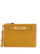 Moschino Glitter Clutch Bag - Gold