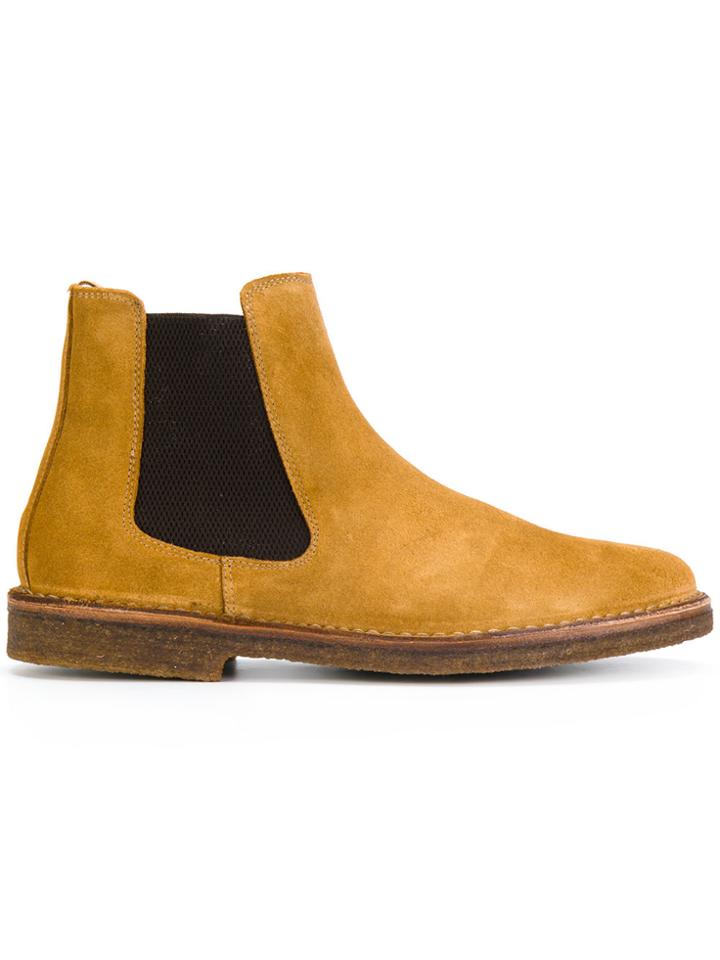 Astorflex Stretch Panel Ankle Boots - Brown