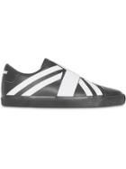 Burberry Union Jack Motif Slip-on Sneakers - Black
