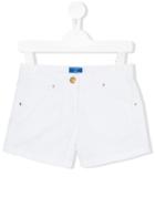 Fay Kids - Denim Style Shorts - Kids - Cotton/elastodiene - 10 Yrs, White