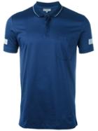 Lanvin Sleeve Stripe Polo Shirt, Men's, Size: Large, Blue, Cotton/polyurethane