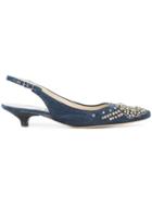 Emma Hope Shoes Diadema Low Slingback Pumps - Blue