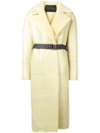 Blancha Loose Fitted Coat - Yellow