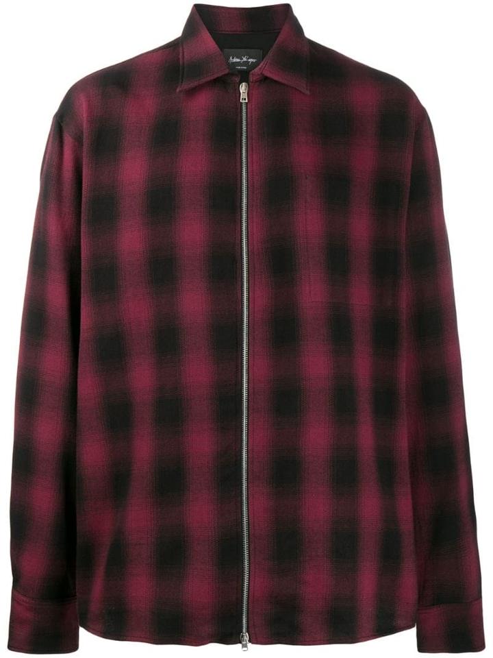 Andrea Ya'aqov Check Print Jacket - Red
