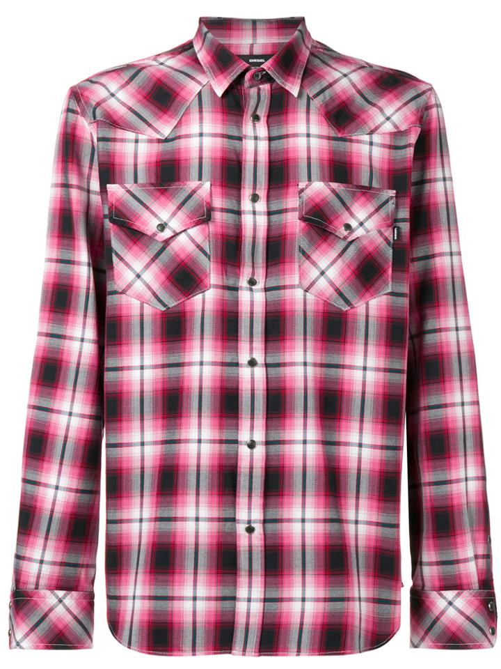 Diesel S-east Shirt - Pink & Purple