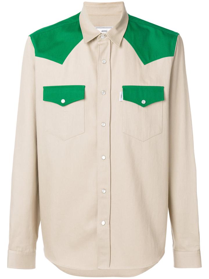 Ami Alexandre Mattiussi Western Shirt - Nude & Neutrals