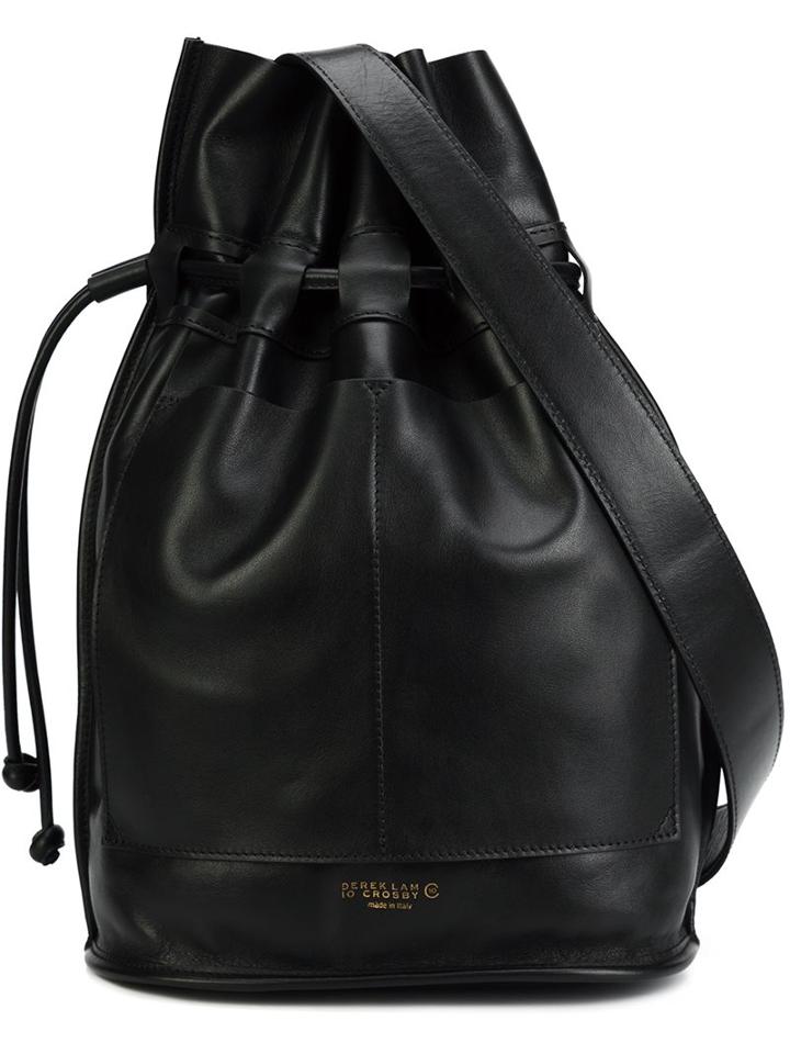 Derek Lam 10 Crosby Drawstring Bucket Bag, Women's, Black
