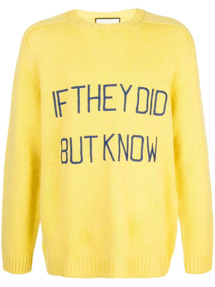 Gucci If They Did Sweater - Yellow