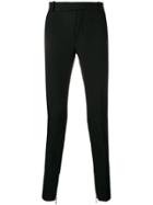 Balmain Side Stripe Skinny Trousers - Black