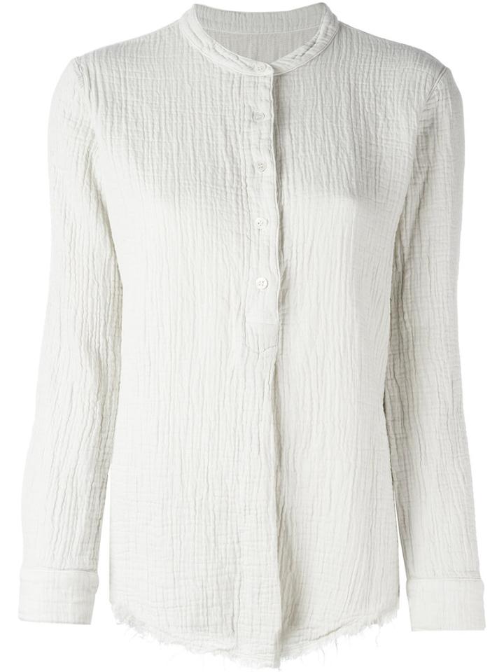 Raquel Allegra Henley Blouse, Women's, Size: 1, Nude/neutrals, Cotton
