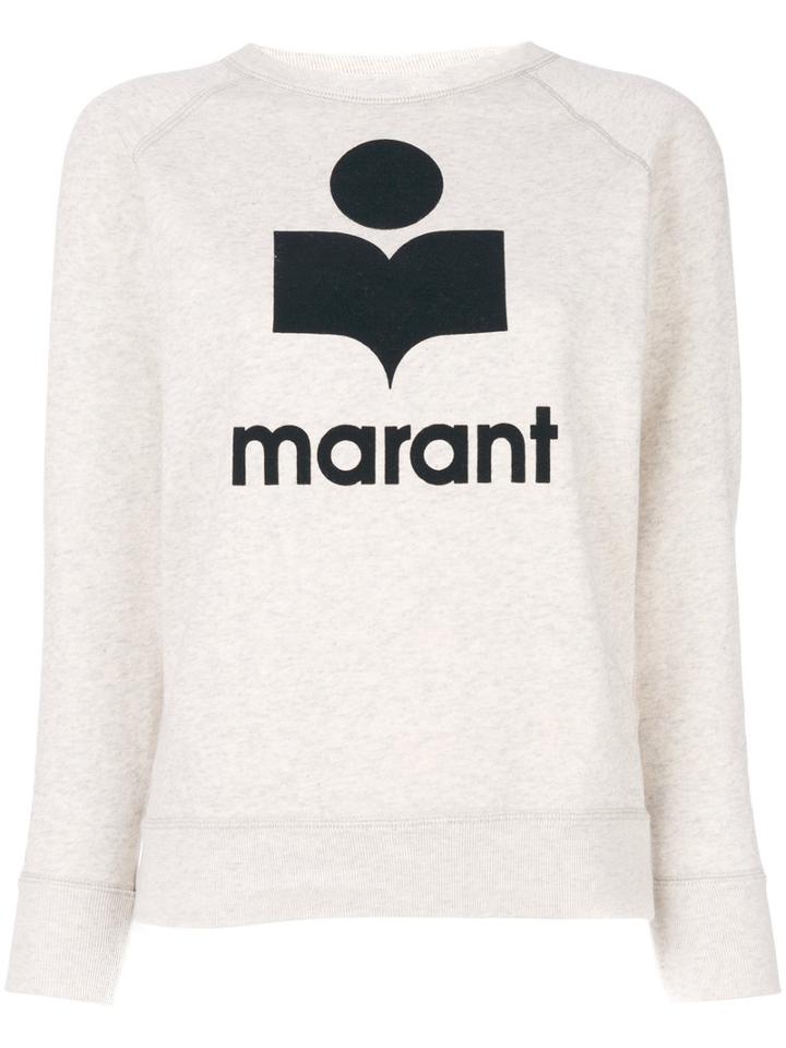 Isabel Marant Étoile - Milly Sweatshirt - Women - Cotton/polyester - 40, Nude/neutrals, Cotton/polyester