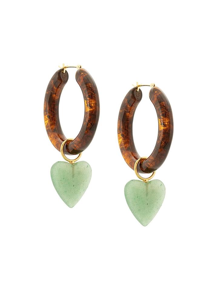 Lizzie Fortunato Jewels La Playa Hoop Earrings - Brown