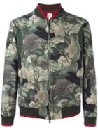 Antonio Marras Floral Print Bomber Jacket, Men's, Size: 52, Green, Cotton