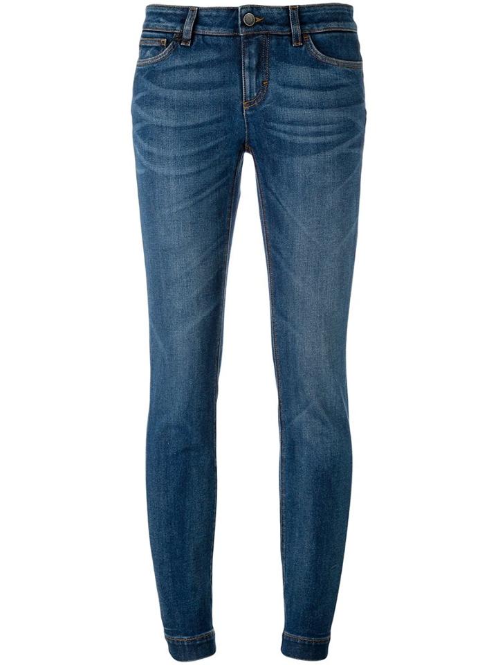 Dolce & Gabbana Skinny Jeans, Women's, Size: 38, Blue, Cotton/spandex/elastane