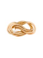 Grosse Vintage Knot Design Brooch - Metallic