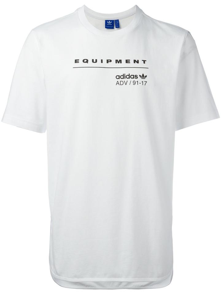 Adidas Originals Eqt Logo T-shirt, Men's, Size: Xl, White, Cotton