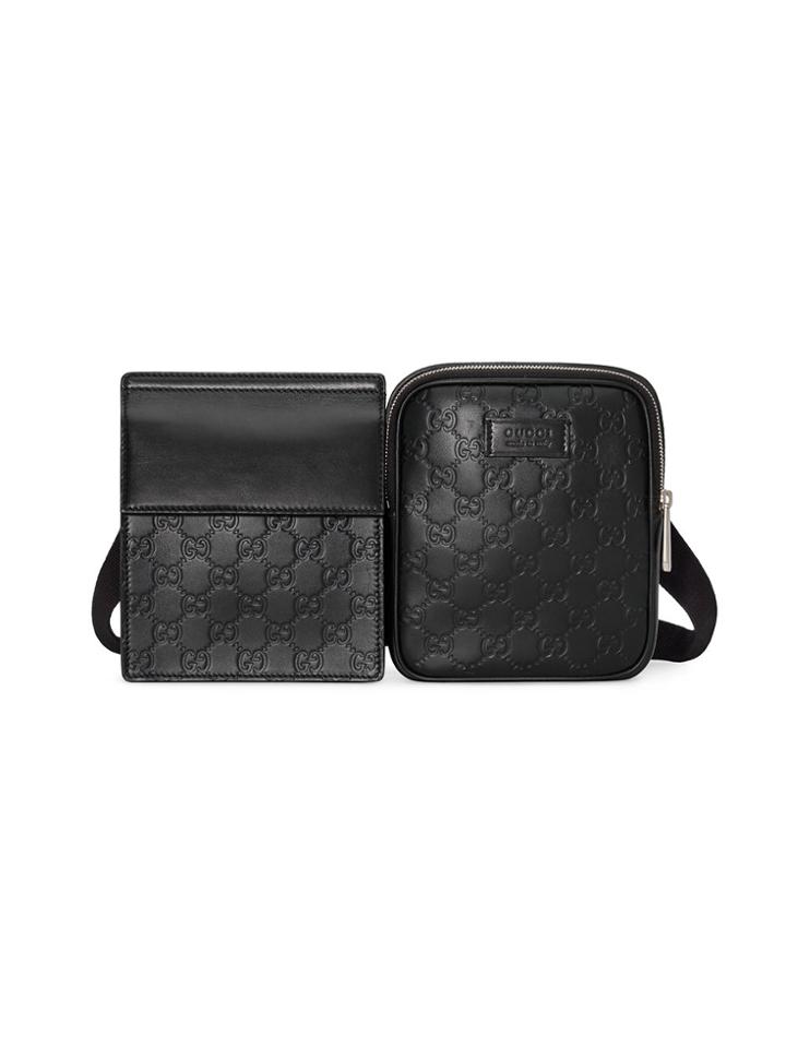 Gucci Gucci Signature Belt Bag - Black