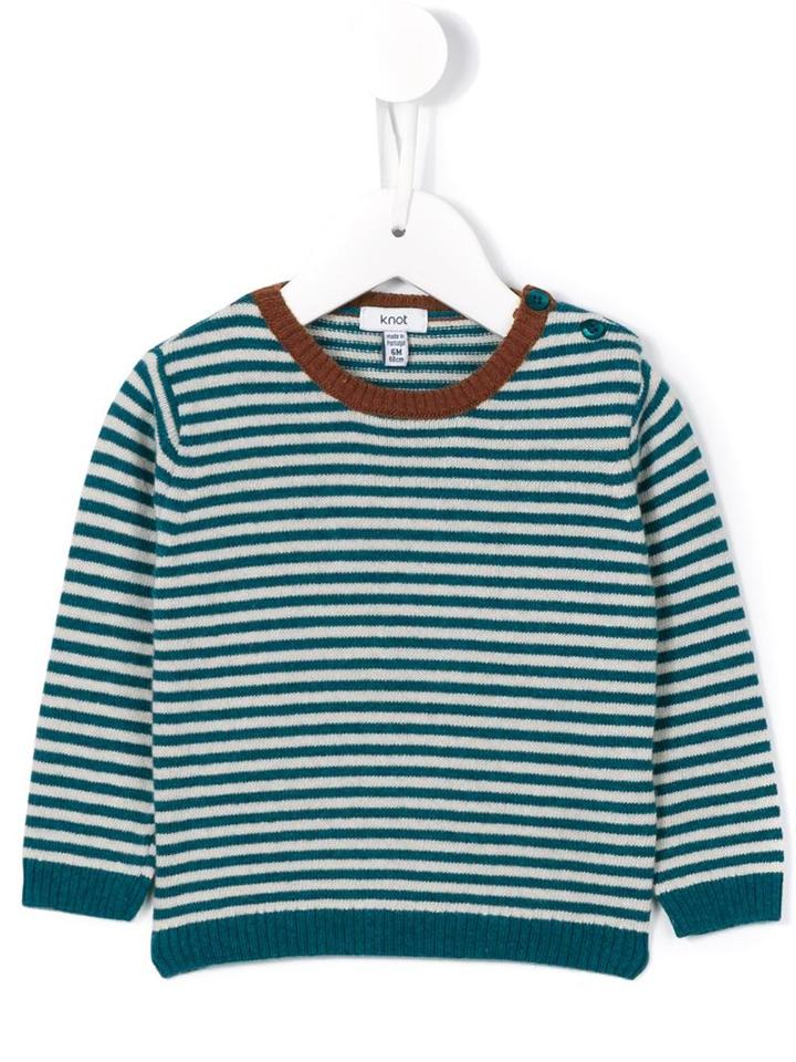 Knot - Striped Sweater - Kids - Polyamide/viscose/cashmere/merino - 12 Mth, Green