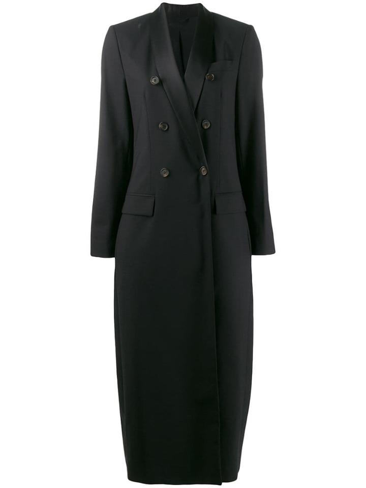 Brunello Cucinelli Double Breasted Coat - Black