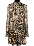 Just Cavalli - Leopard Print Dress - Women - Silk/viscose - 40, Silk/viscose