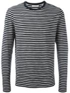Vince Striped Sweatshirt, Men's, Size: Small, Blue, Cotton