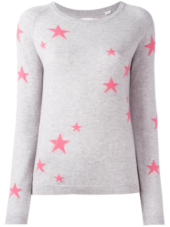Chinti & Parker Cashmere Star Jumper - Grey