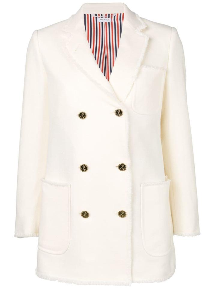 Thom Browne Double-breasted Sport Coat - White