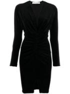 Iro Ruched V Dress - Black