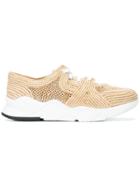 Clergerie Cut-out Detail Sneakers - Nude & Neutrals