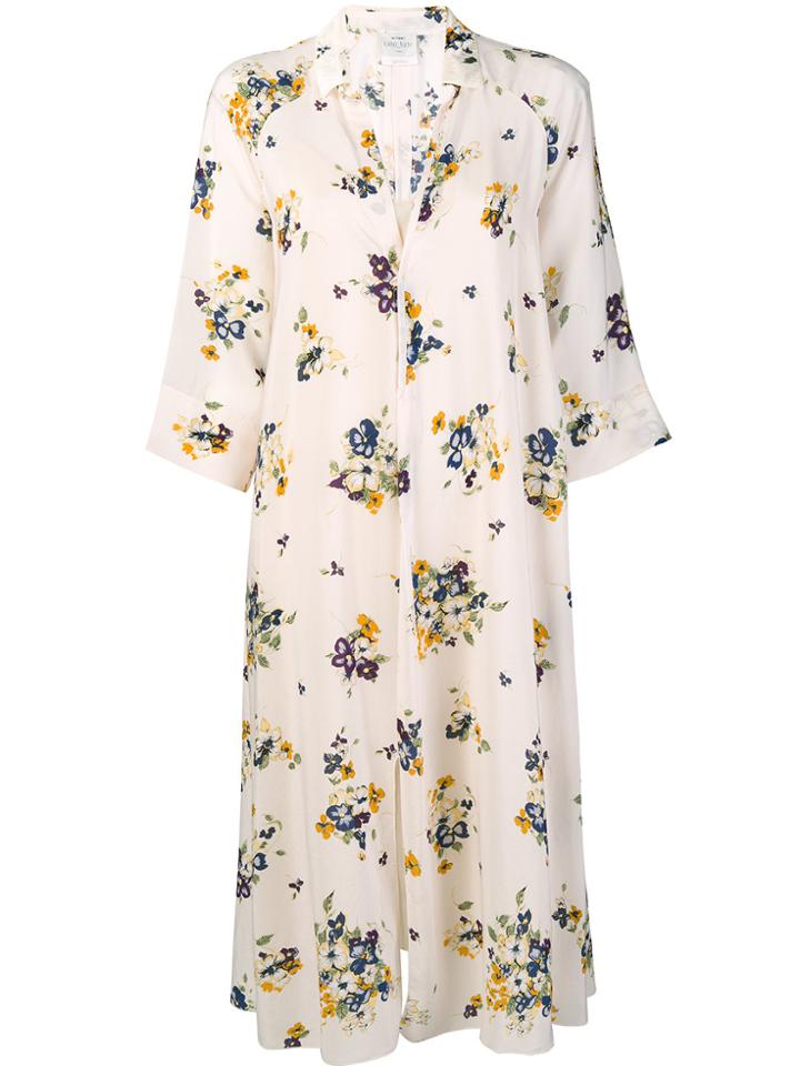 Forte Forte Floral Shirt Dress - Nude & Neutrals