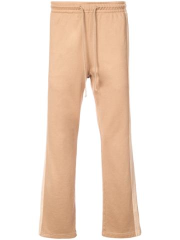 Ts(s) Asymmetric Strap Cropped Track Trousers - Brown