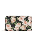 Dolce & Gabbana Rose Bloom Printed Wallet - Black