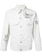 Adaptation - Adaptation X Matt Mccormick Jean Jacket - Unisex - Cotton/spandex/elastane - S, White, Cotton/spandex/elastane