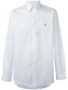 Polo Ralph Lauren Embroidered Logo Shirt, Men's, Size: 15, White, Cotton