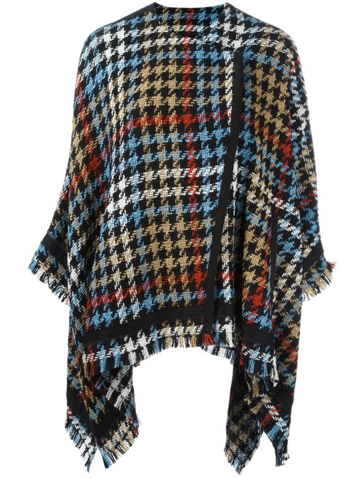 Etro Houndstooth Pattern Cape
