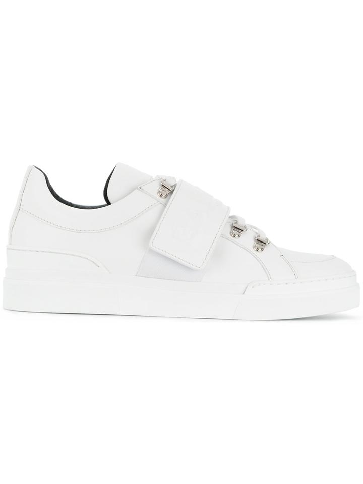 Balmain Strap Detail Sneakers - White