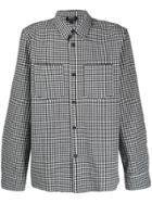A.p.c. Gingham Print Shirt - Blue