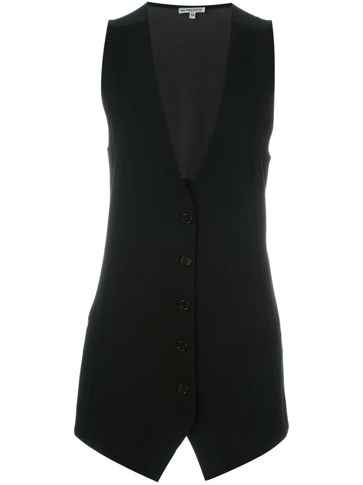 Ann Demeulemeester Sheer Back Waistcoat