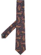 Gieves & Hawkes Paisley Print Tie - Blue