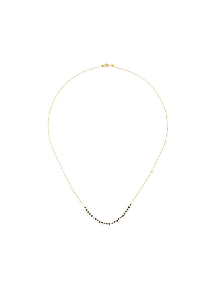 Natasha Collis Black Diamond Classic Necklace, Women's, Metallic