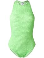 Ack - Classic Swimsuit - Women - Cotton/polyamide/spandex/elastane - S, Green, Cotton/polyamide/spandex/elastane