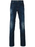 Just Cavalli - Distressed Jeans - Men - Cotton/polyester/spandex/elastane - 33, Blue, Cotton/polyester/spandex/elastane
