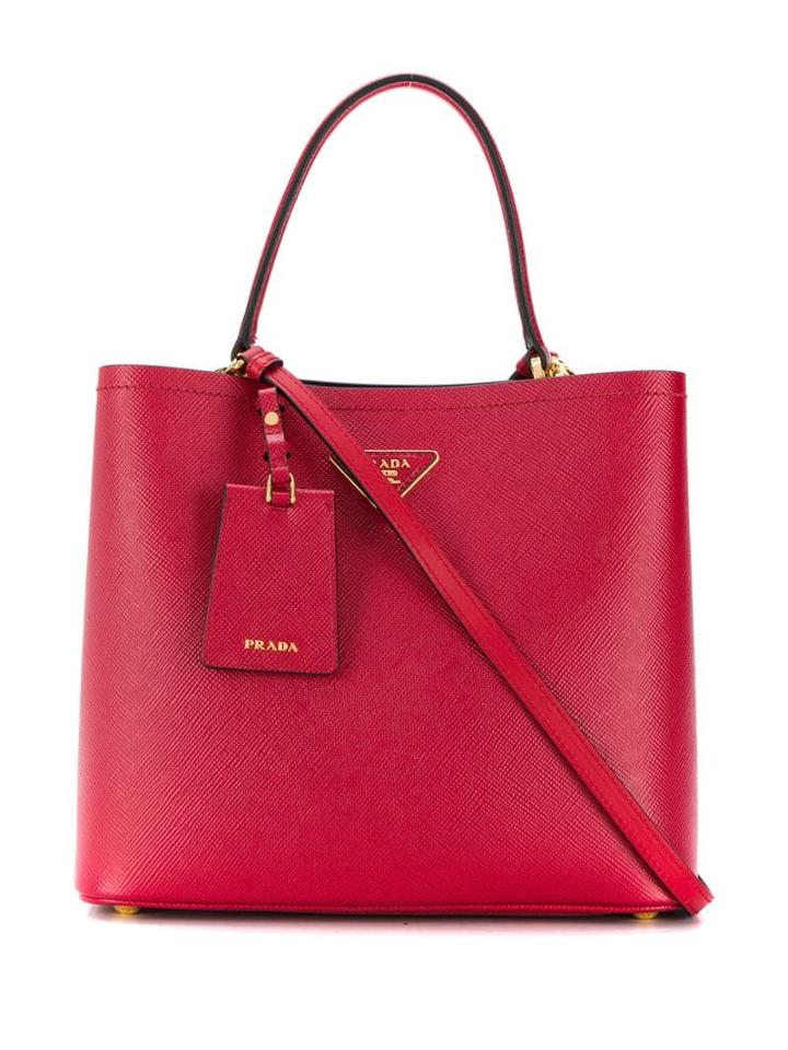 Prada Saffiano Tote - Red